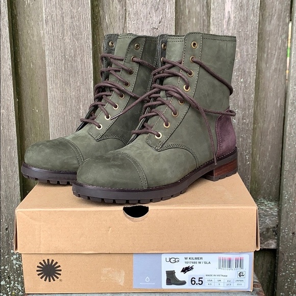 UGG KILMER NEW! Shearling Lined Zip Lace Up Boot - Picture 6 of 11